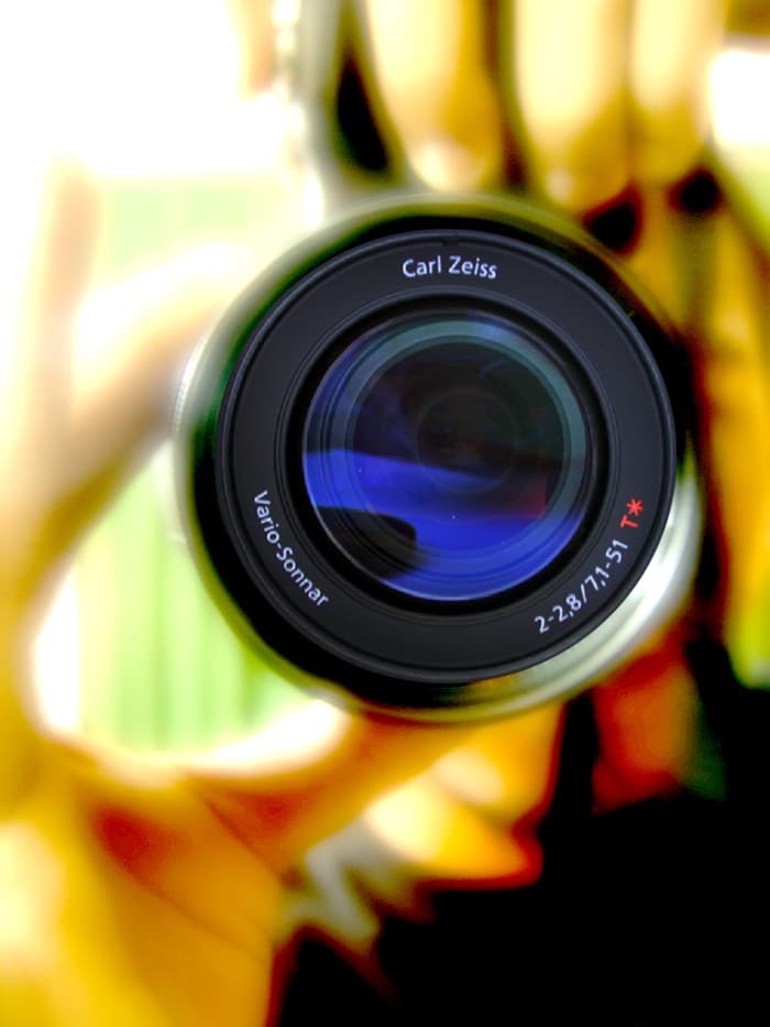 Professional surveillance camera lens for activity check investigations