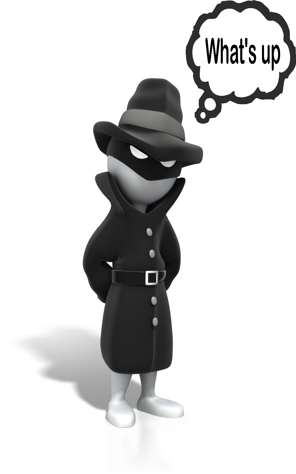 Professional Illustration Of A Mysterious Vigilante Figure In Black Hat, Domino Mask, And Trench Coat - A Noble Ally Working Discretely From The Shadows. Stryker Investigations Private Investigator Aka Stryker-Pi